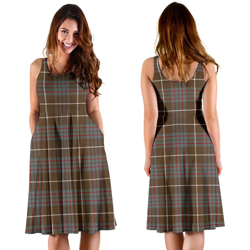 MacIntyre Hunting Weathered Tartan Midi Dress