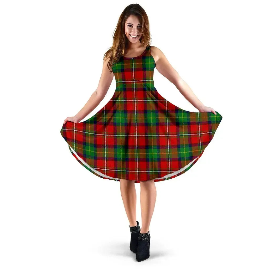 Boyd Modern Tartan Midi Dress