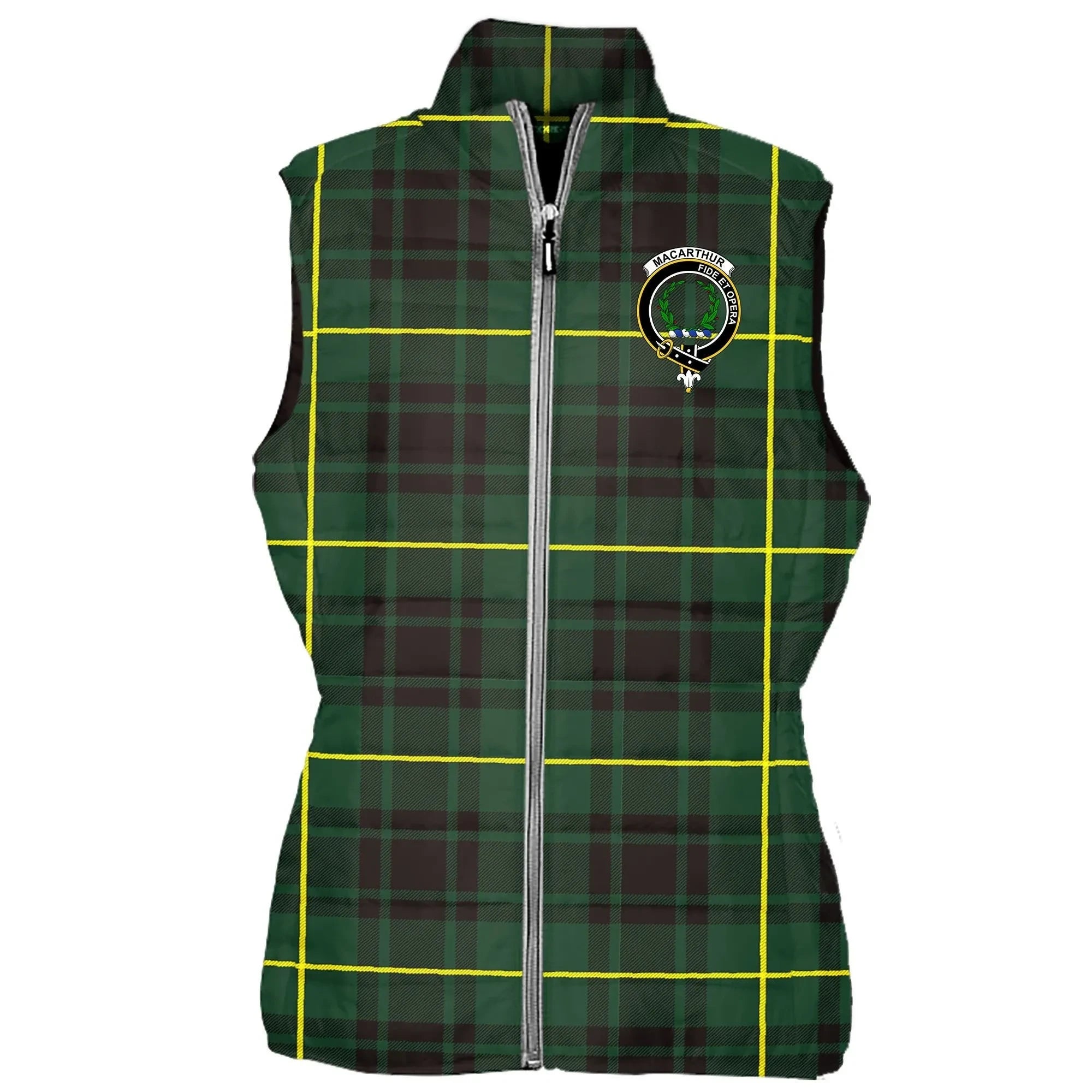 MacArthur (or Arthur) Tartan Crest Puffer Vest