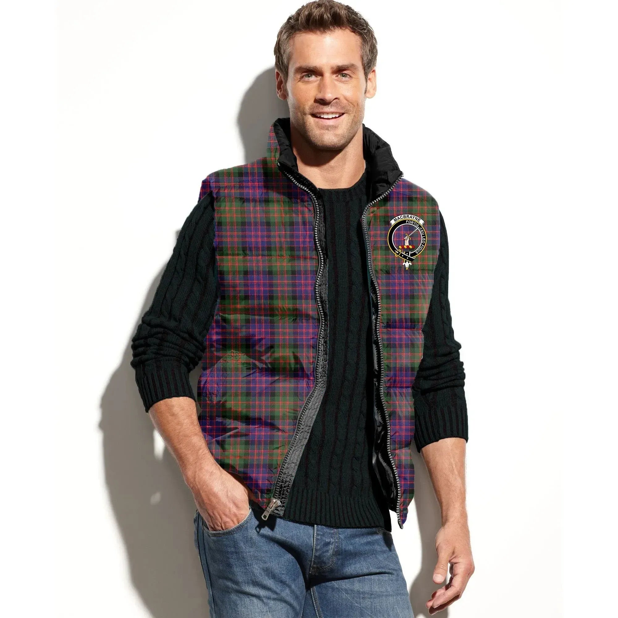 MacBrayne Tartan Crest Puffer Vest