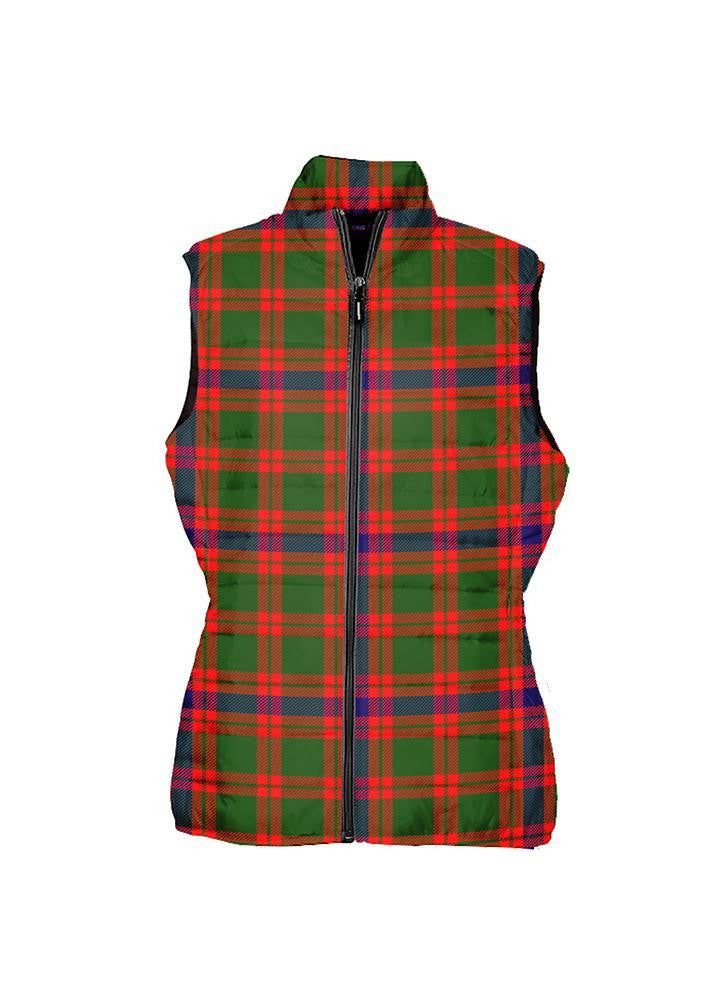 Skene Modern Tartan Plaid Puffer Vest