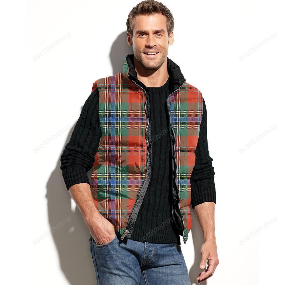 MacLean of Duart Ancient Tartan Plaid Puffer Vest