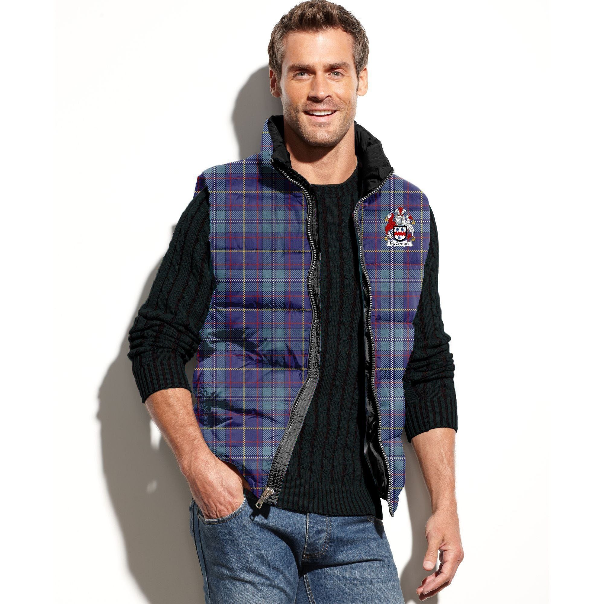 McCormick Tartan Crest Puffer Vest