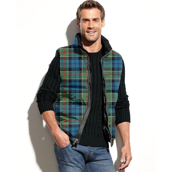 Colquhoun Ancient Tartan Plaid Puffer Vest