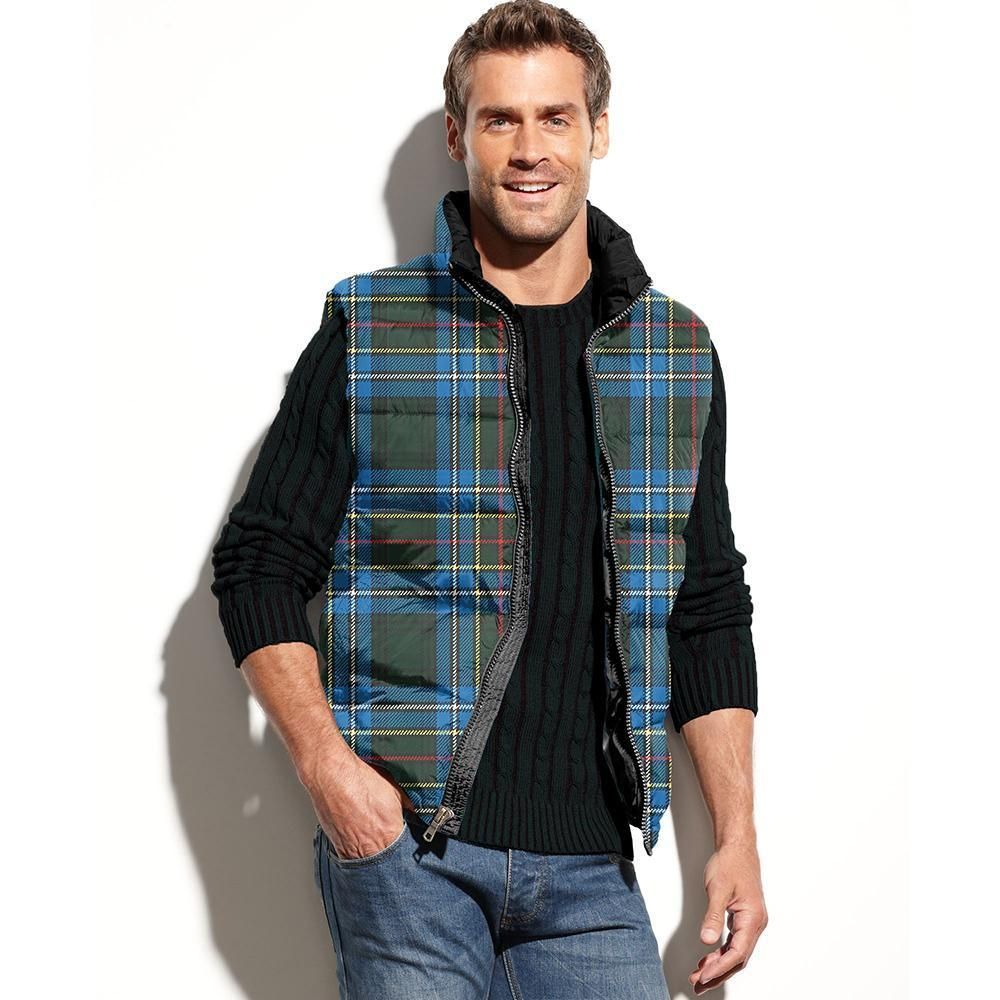 Cockburn Modern Tartan Plaid Puffer Vest