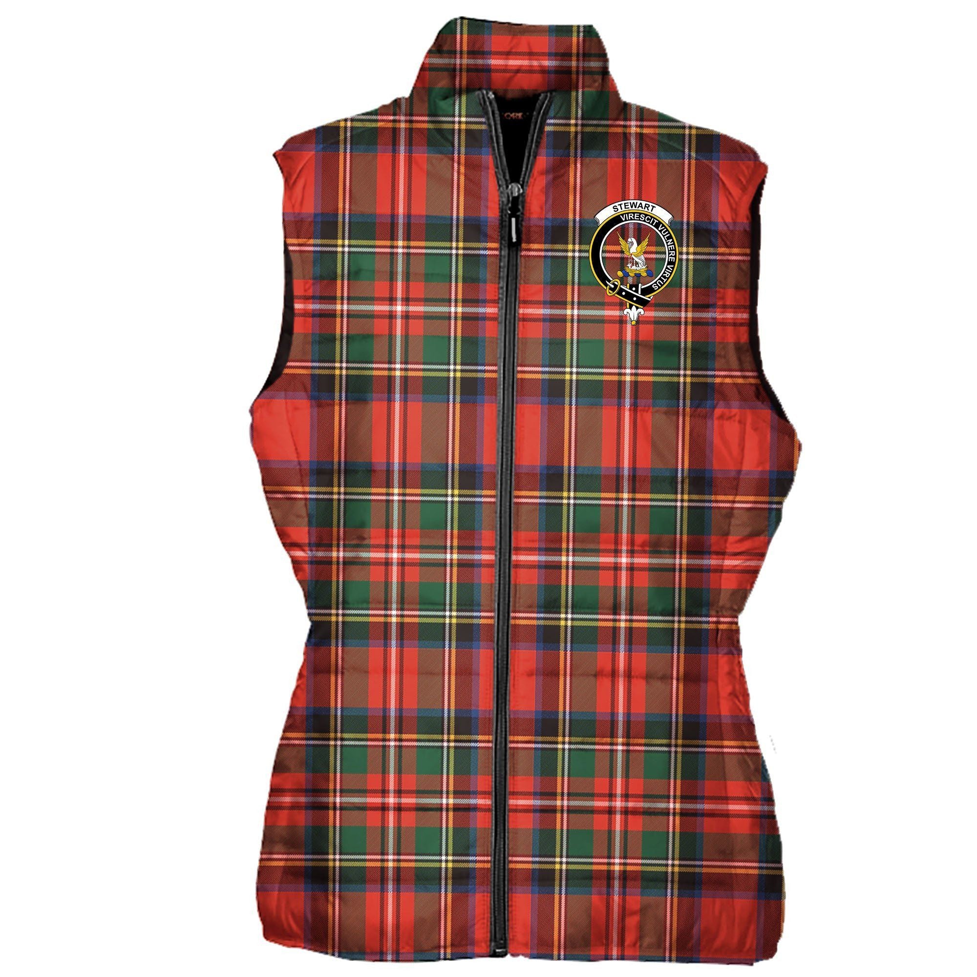 Stewart (High Stewards) Tartan Crest Puffer Vest