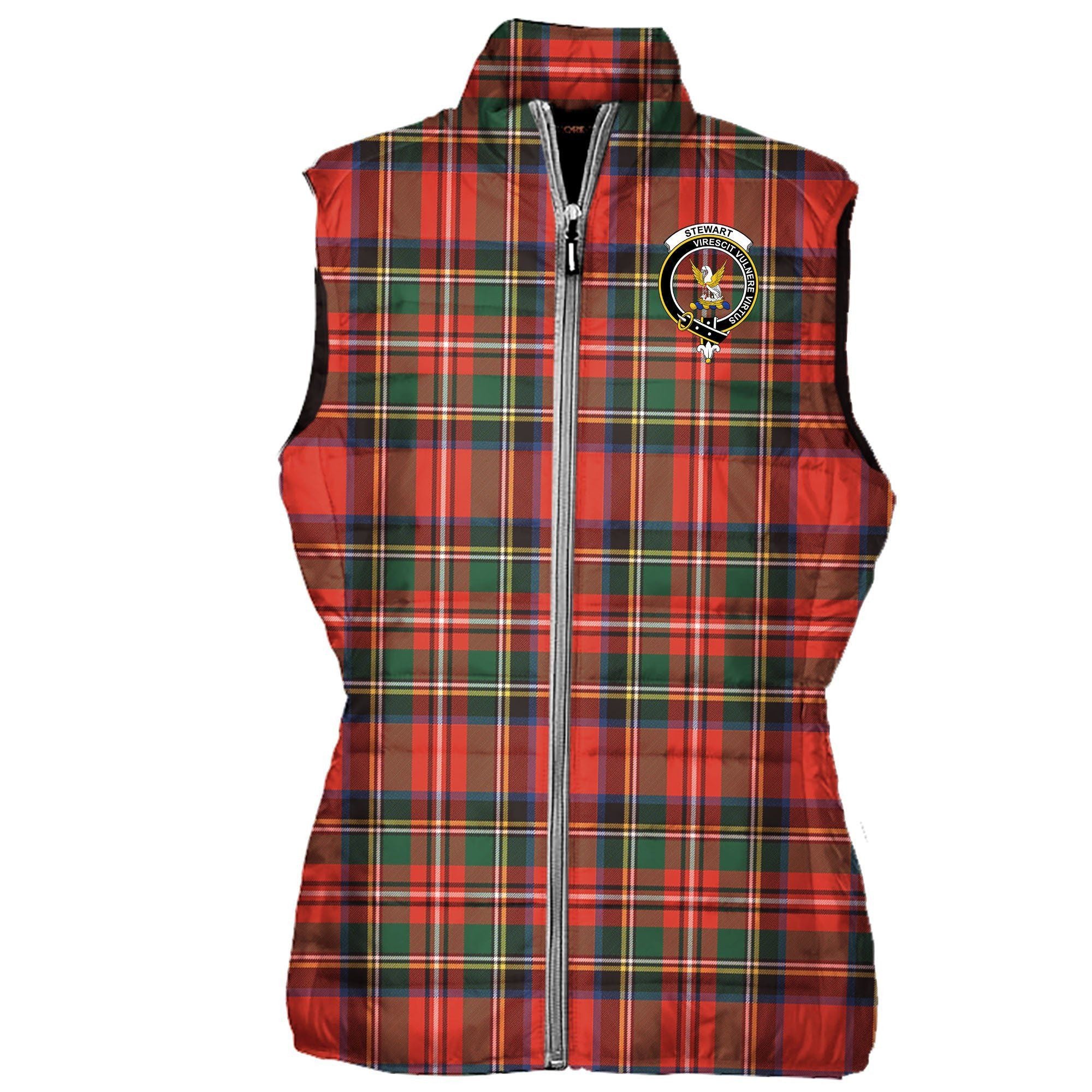 Stewart (High Stewards) Tartan Crest Puffer Vest