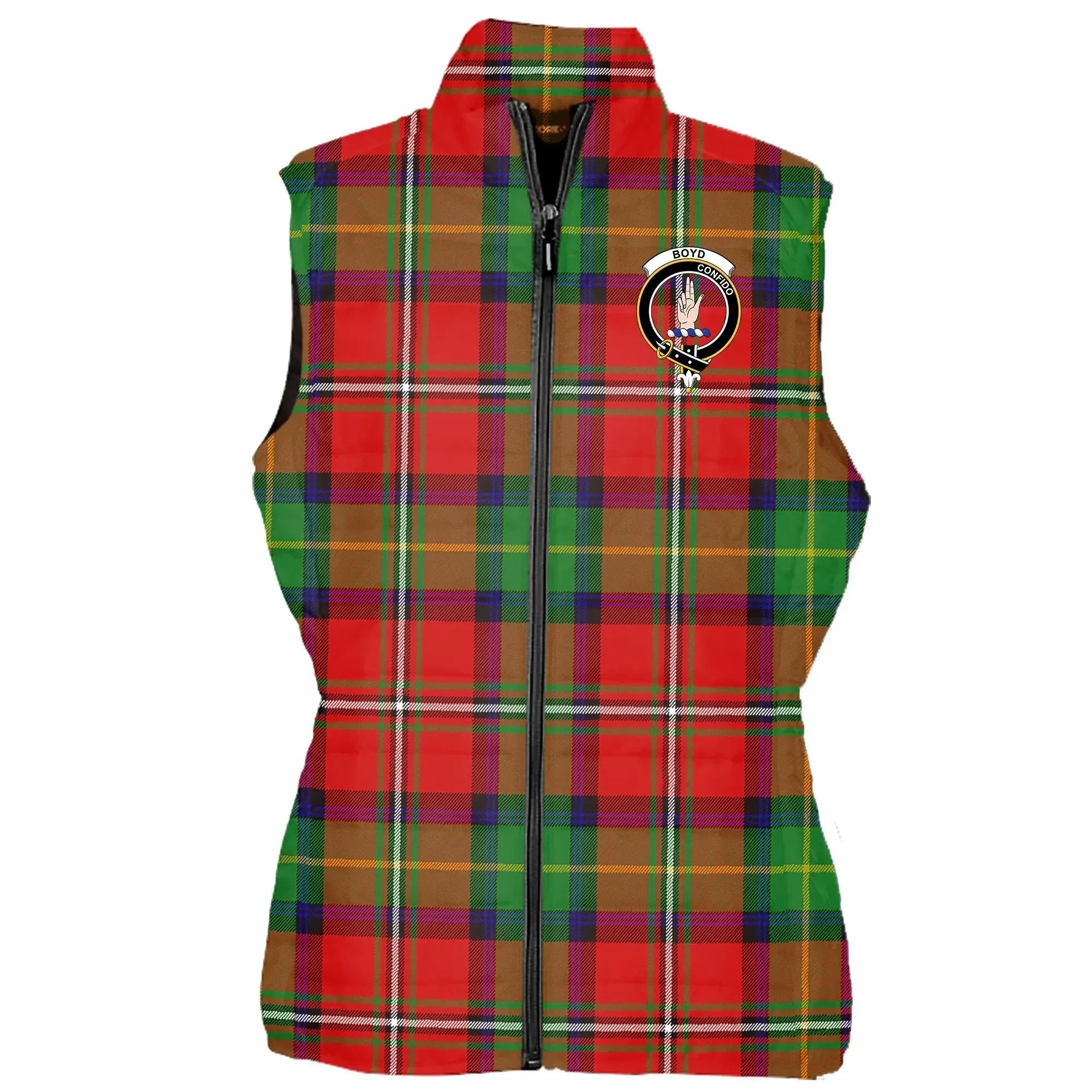 Boyd Tartan Crest Puffer Vest