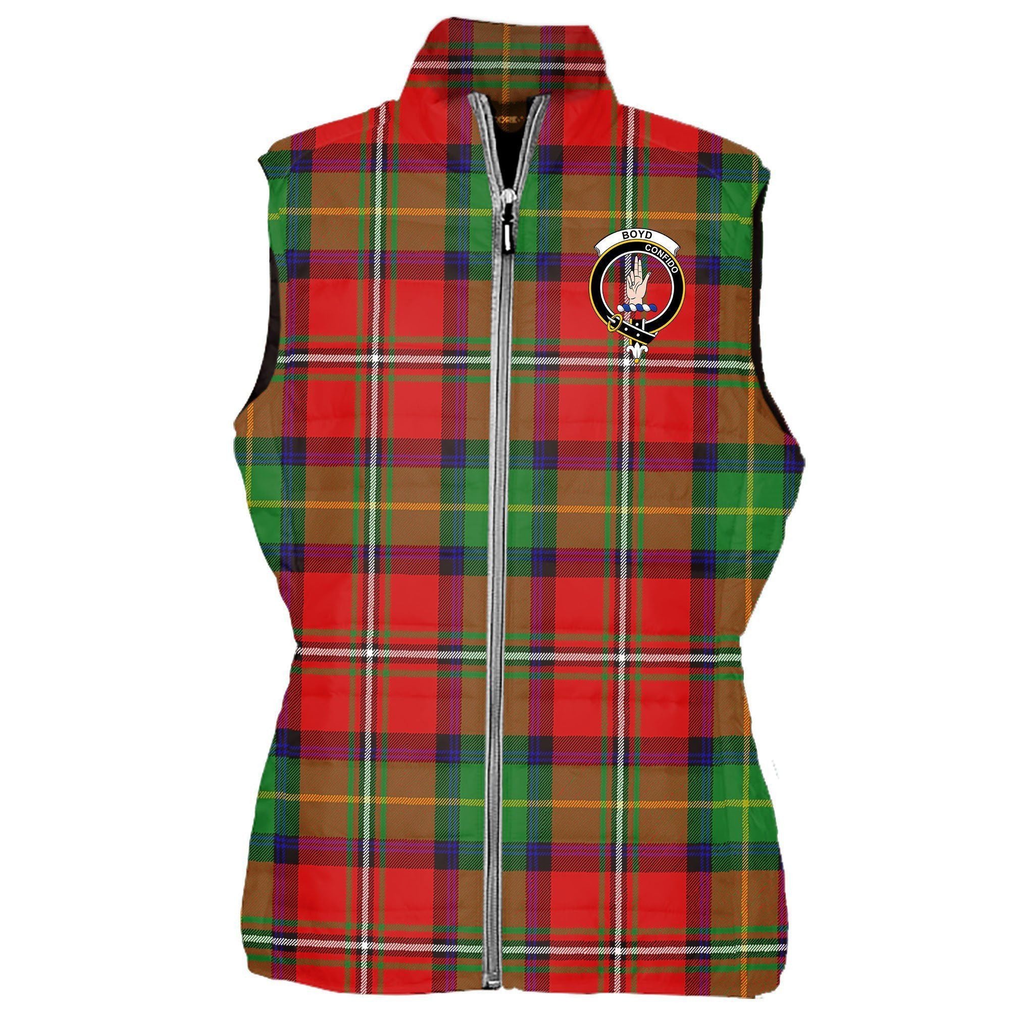 Boyd Tartan Crest Puffer Vest