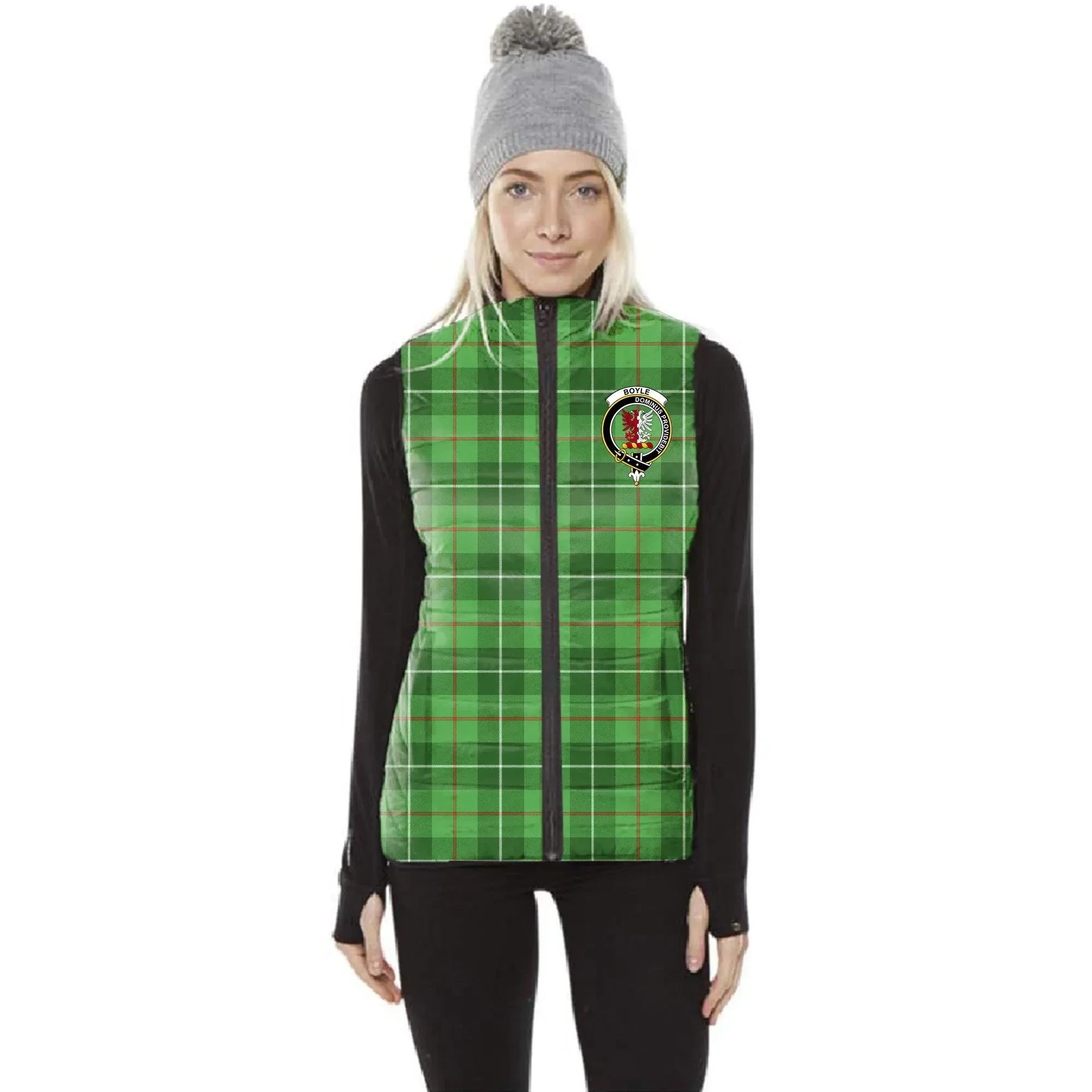 Boyle Tartan Crest Puffer Vest