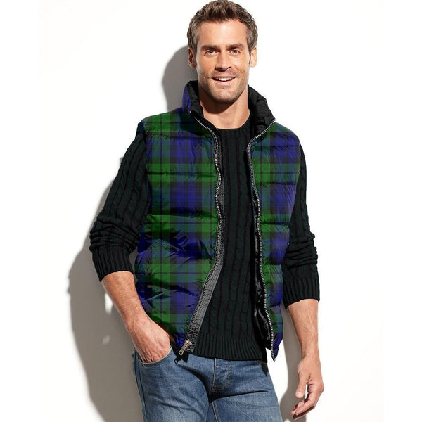 Campbell Modern Tartan Plaid Puffer Vest