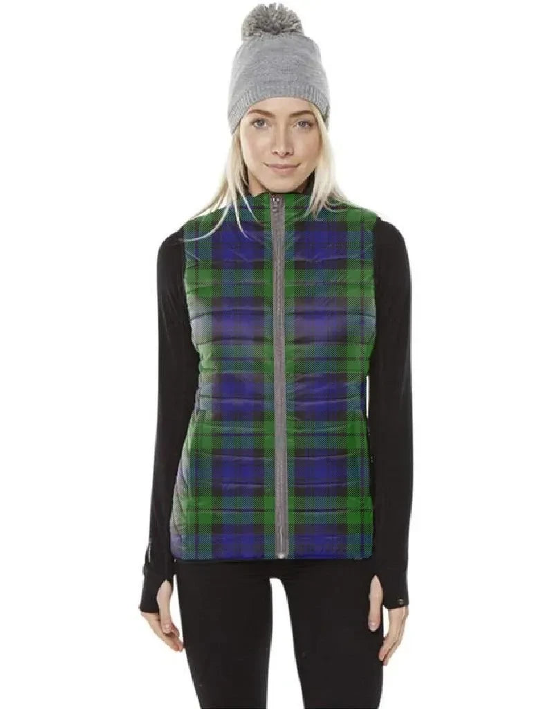 Campbell Modern Tartan Plaid Puffer Vest