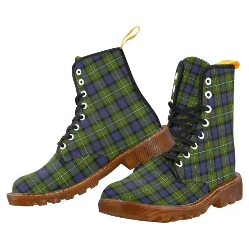 Fergusson Modern Tartan Plaid Martin Boot