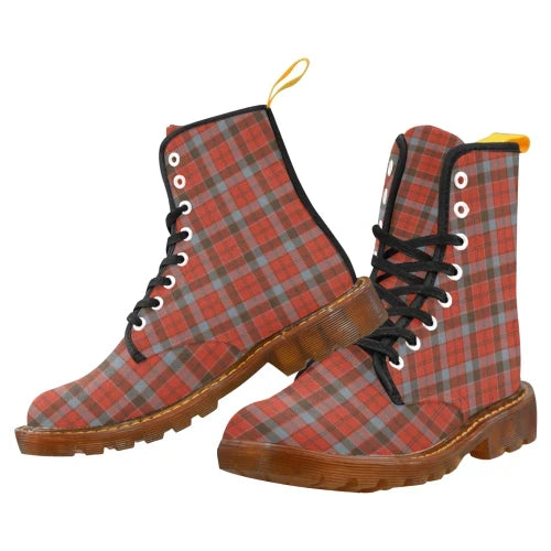 Robertson Weathered Tartan Plaid Martin Boot