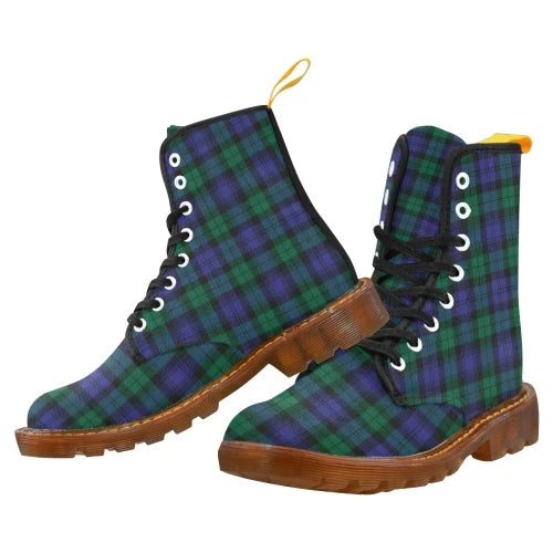 Blackwatch Modern Tartan Plaid Martin Boot