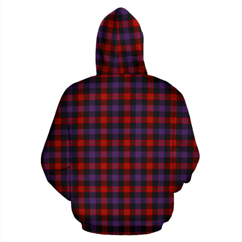 Broun Clan Hoodie, Scottish Tartan Clans Hoodie Crest Style