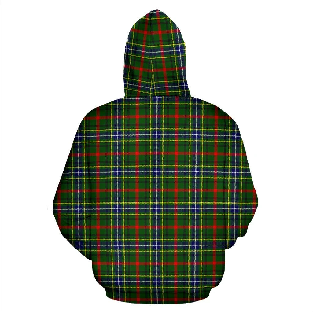 Bisset Clan Hoodie, Scottish Tartan Clans Hoodie Crest Style