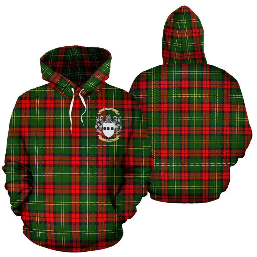 Blackstock Clan Hoodie, Scottish Tartan Clans Hoodie Crest Style