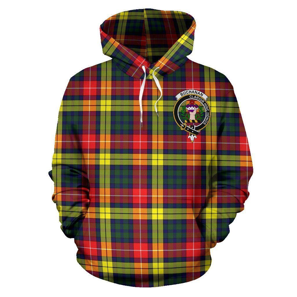 Buchan Clan Hoodie, Scottish Tartan Clans Hoodie Crest Style