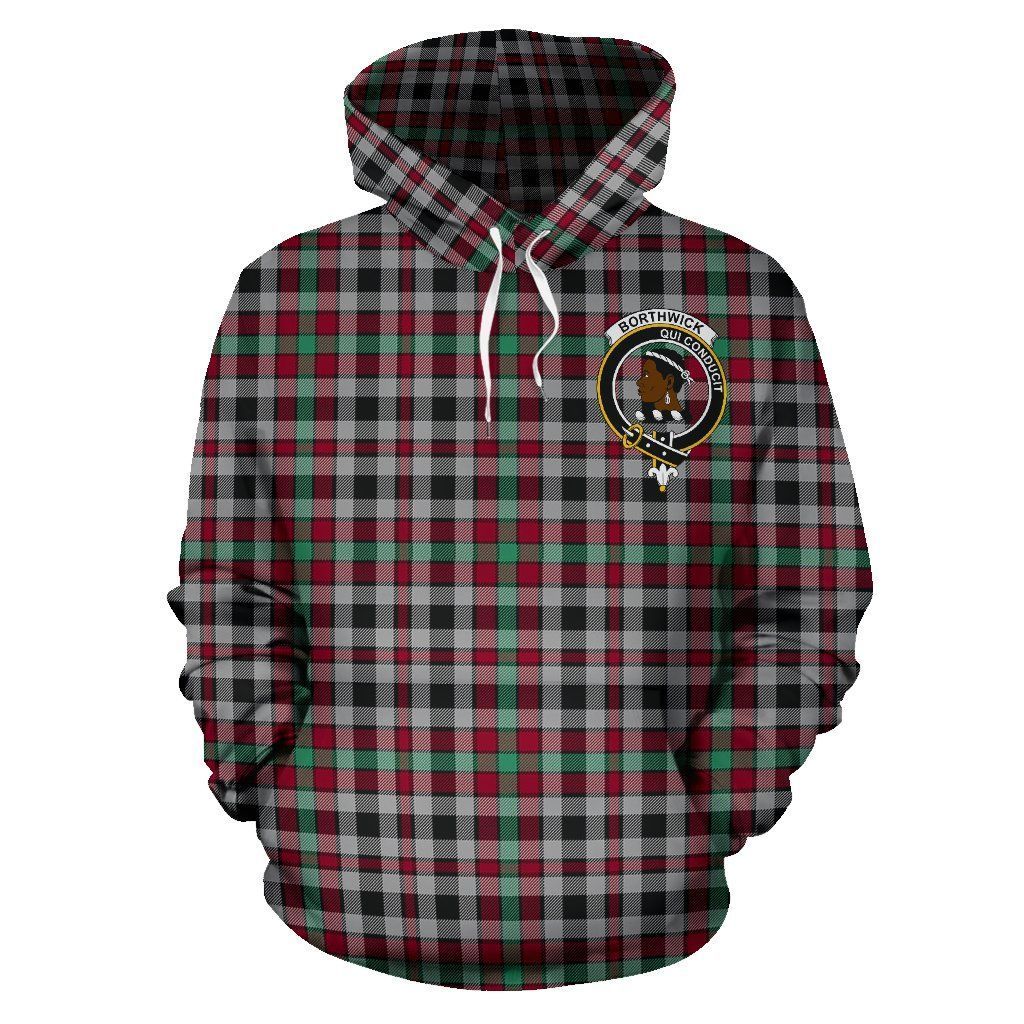 Borthwick Clan Hoodie, Scottish Tartan Clans Hoodie Crest Style