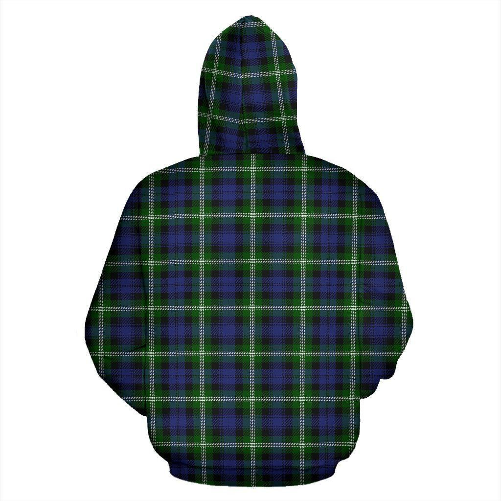 Baillie Clan Hoodie, Scottish Tartan Clans Hoodie Crest Style