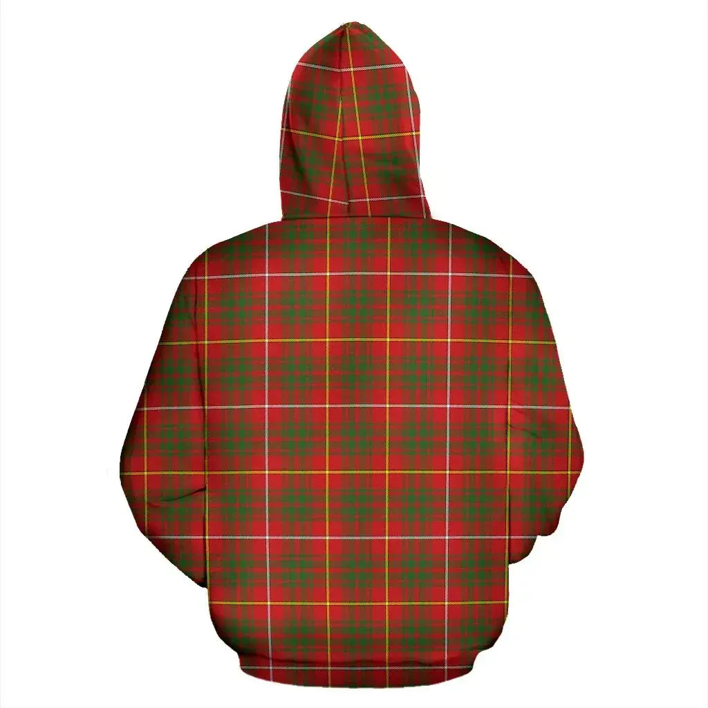 Bruce Clan Hoodie, Scottish Tartan Clans Hoodie Crest Style