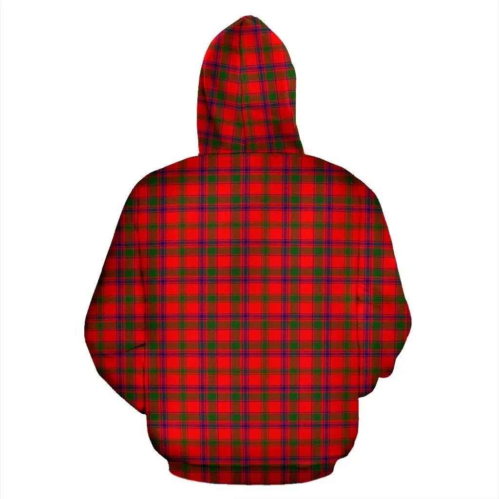 Bain Clan Hoodie, Scottish Tartan Clans Hoodie Crest Style