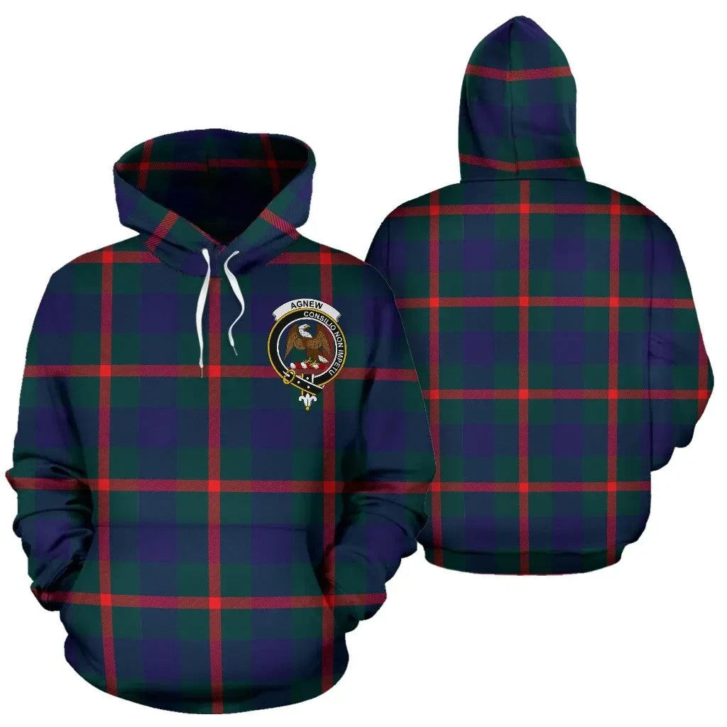 Agnew Clan Hoodie, Scottish Tartan Clans Hoodie Crest Style