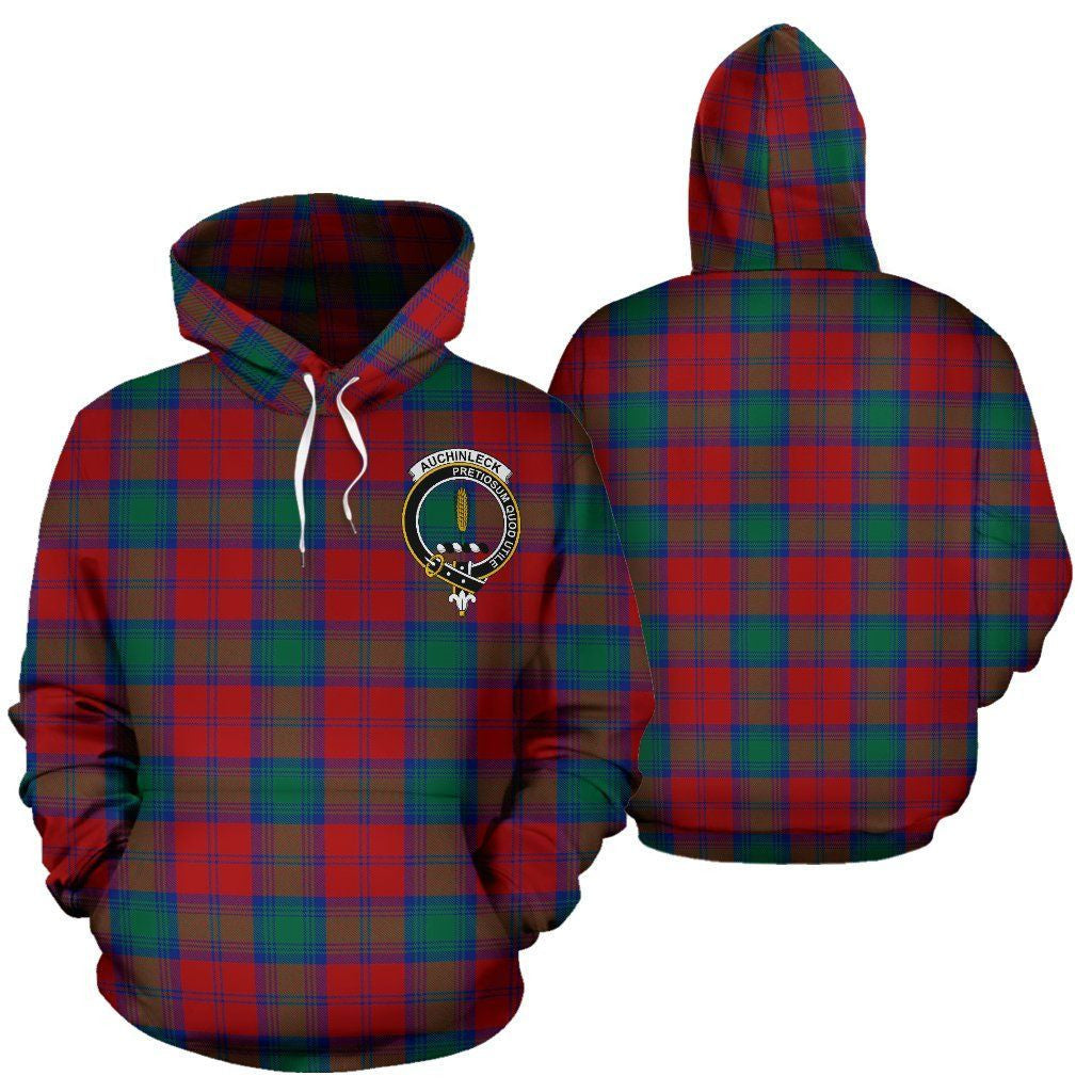 Auchinleck Clan Hoodie, Scottish Tartan Clans Hoodie Crest Style