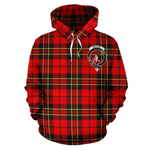 Brodie Clan Hoodie, Scottish Tartan Clans Hoodie Crest Style