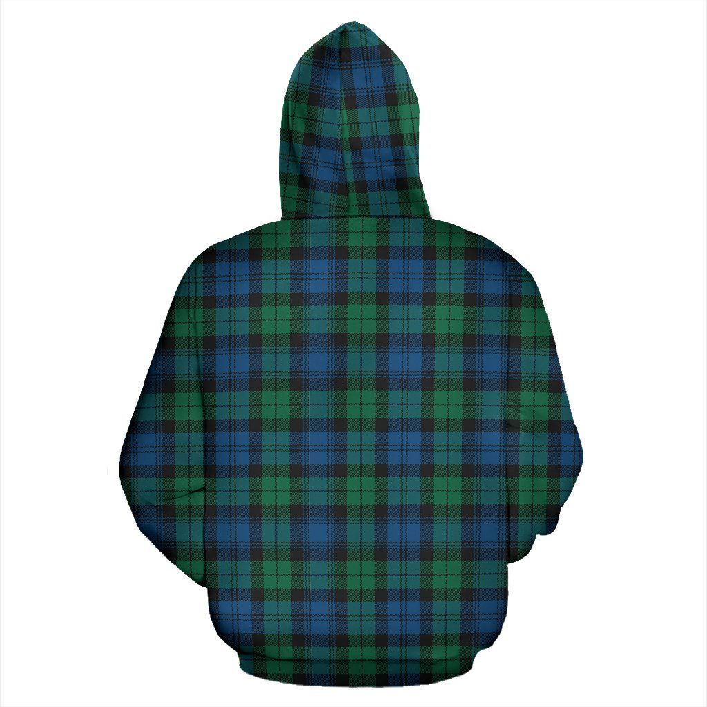 Blackwatch Clan Hoodie, Scottish Tartan Clans Hoodie Crest Style