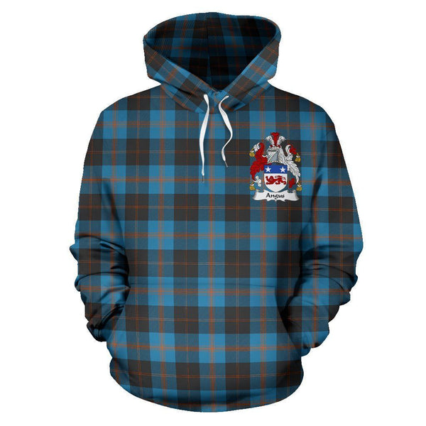 Angus Clan Hoodie, Scottish Tartan Clans Hoodie Crest Style