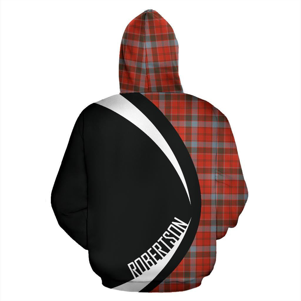 Robertson Weathered Clan Hoodie, Scottish Tartan Robertson Weathered Clans Hoodie Circle Style