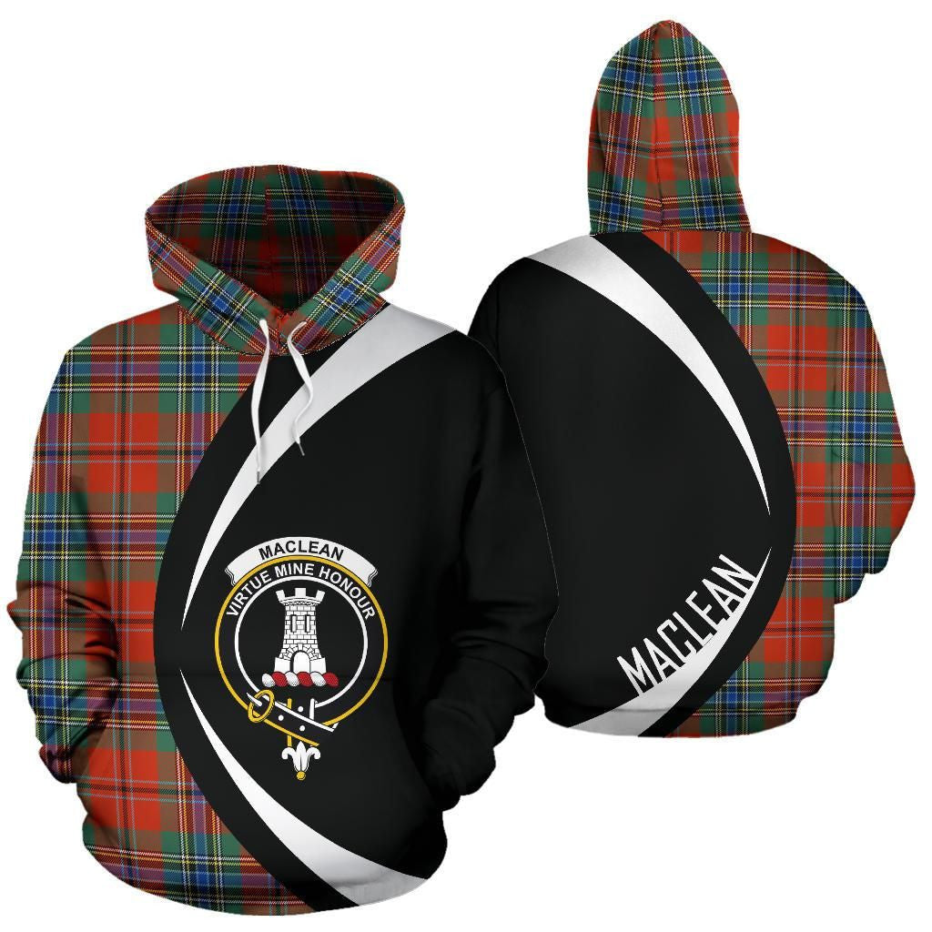 MacLean of Duart Ancient Clan Hoodie, Scottish Tartan MacLean of Duart Ancient Clans Hoodie Circle Style