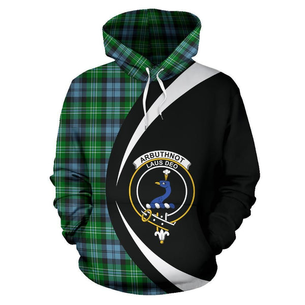 Arbuthnot Ancient Clan Hoodie, Scottish Tartan Arbuthnot Ancient Clans Hoodie Circle Style