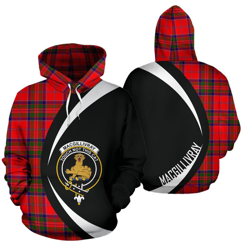 MacGillivray Modern Clan Hoodie, Scottish Tartan MacGillivray Modern Clans Hoodie Circle Style