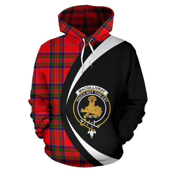 MacGillivray Modern Clan Hoodie, Scottish Tartan MacGillivray Modern Clans Hoodie Circle Style