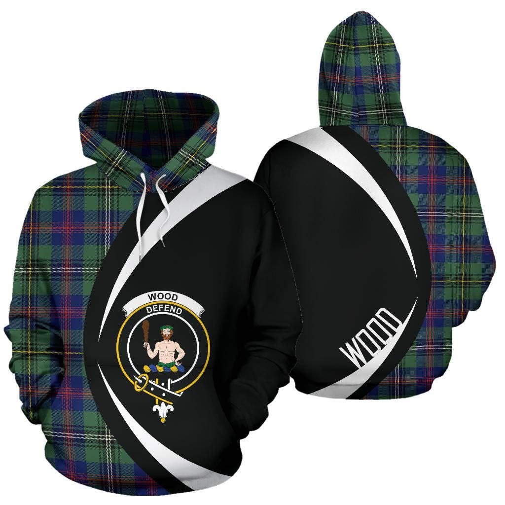 Wood Modern.jpg Clan Hoodie, Scottish Tartan Wood Modern.jpg Clans Hoodie Circle Style