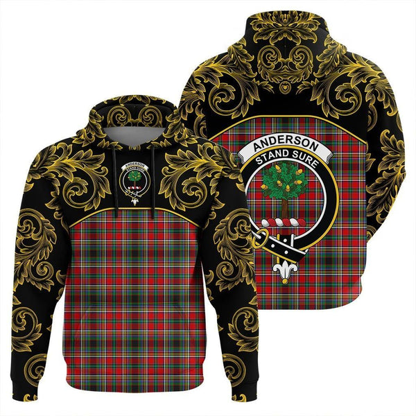 Anderson of Arbrake Clan Hoodie, Scottish Tartan Anderson of Arbrake Clans Hoodie Empire Style