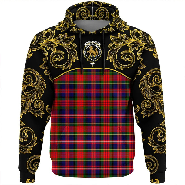 MacPherson Modern Clan Hoodie, Scottish Tartan MacPherson Modern Clans Hoodie Empire Style