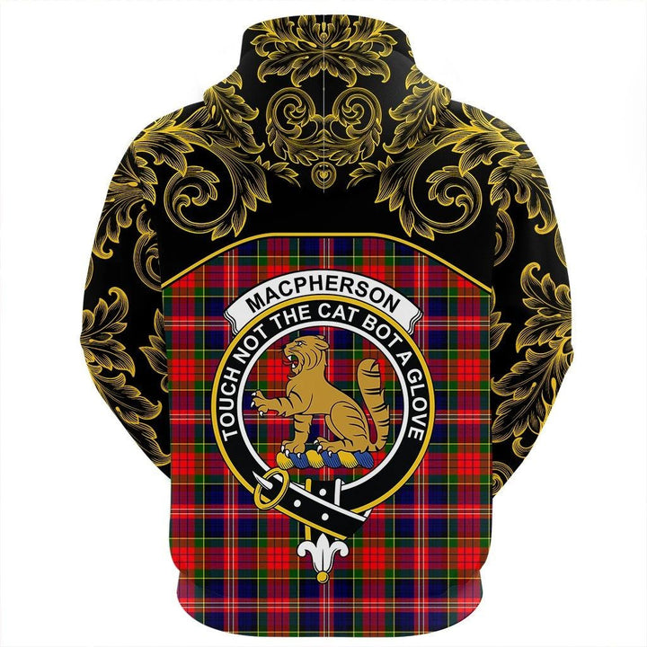 MacPherson Modern Clan Hoodie, Scottish Tartan MacPherson Modern Clans Hoodie Empire Style