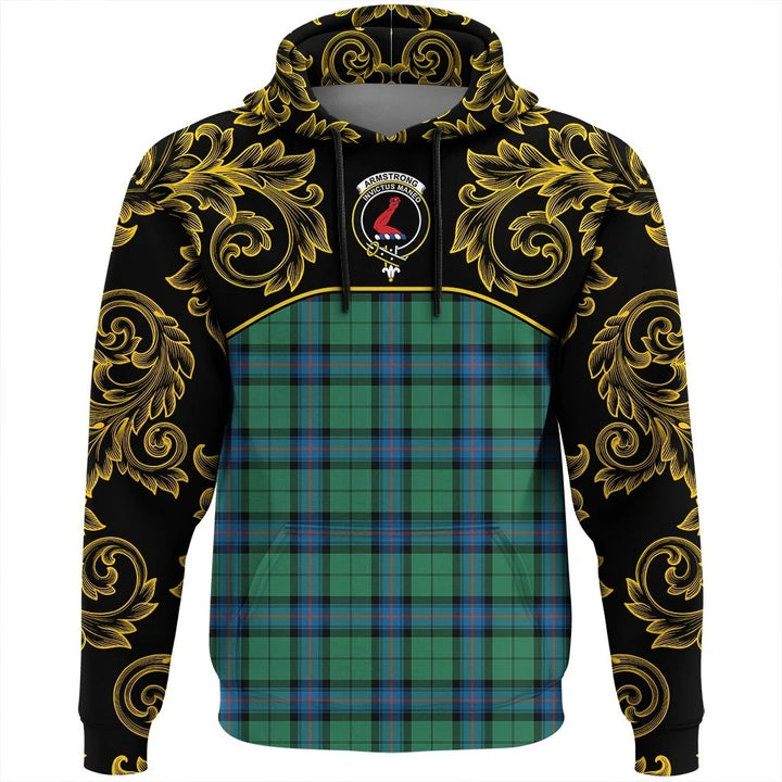 Armstrong Ancient Clan Hoodie, Scottish Tartan Armstrong Ancient Clans Hoodie Empire Style