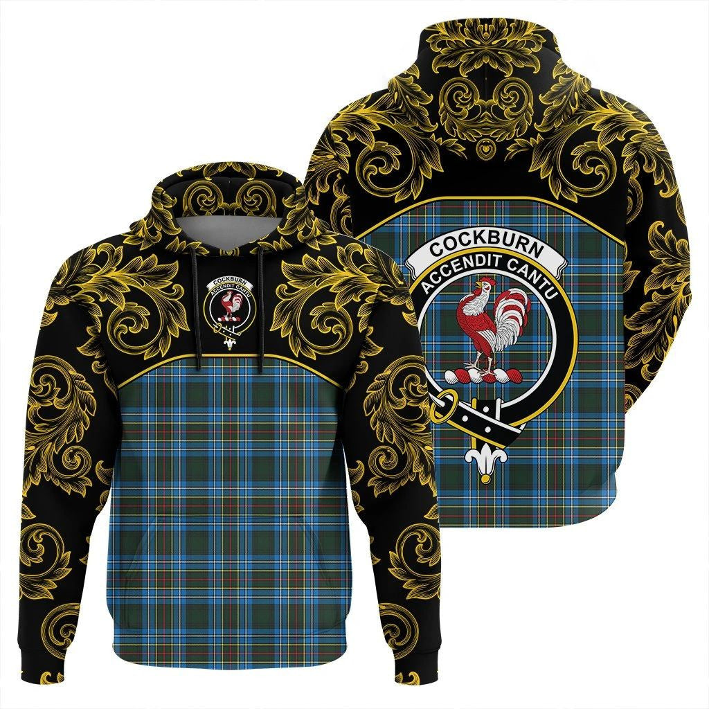 Cockburn Modern Clan Hoodie, Scottish Tartan Cockburn Modern Clans Hoodie Empire Style