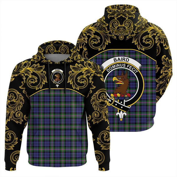 Baird Modern Clan Hoodie, Scottish Tartan Baird Modern Clans Hoodie Empire Style