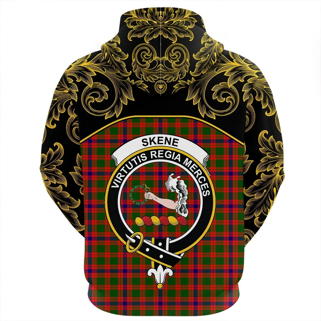 Skene Modern Clan Hoodie, Scottish Tartan Skene Modern Clans Hoodie Empire Style