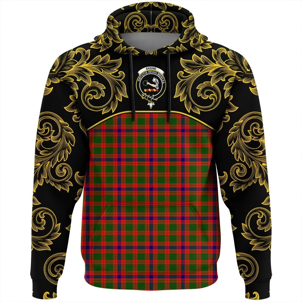 Skene Modern Clan Hoodie, Scottish Tartan Skene Modern Clans Hoodie Empire Style