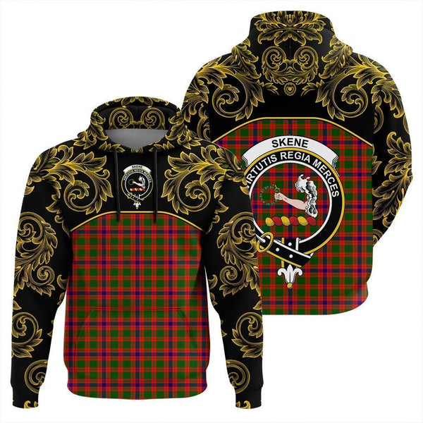 Skene Modern Clan Hoodie, Scottish Tartan Skene Modern Clans Hoodie Empire Style