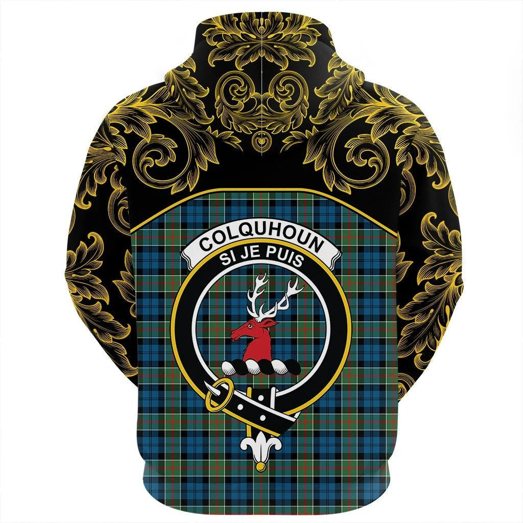 Colquhoun Ancient Clan Hoodie, Scottish Tartan Colquhoun Ancient Clans Hoodie Empire Style