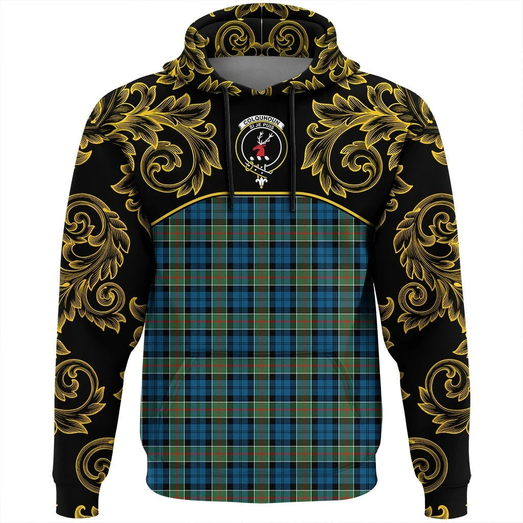 Colquhoun Ancient Clan Hoodie, Scottish Tartan Colquhoun Ancient Clans Hoodie Empire Style