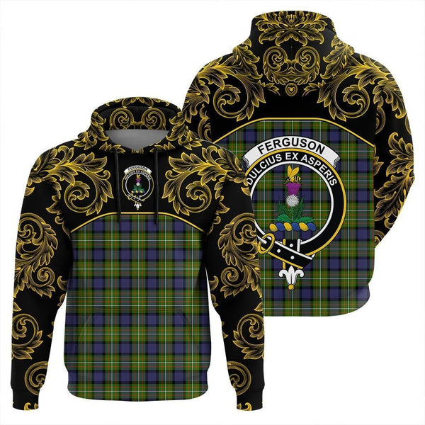 Fergusson Modern Clan Hoodie, Scottish Tartan Fergusson Modern Clans Hoodie Empire Style